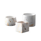 Pequeñas macetas de cerámica blancas suculentas interiores nórdicas de la taza los 9cm
