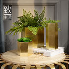 florero de acero inoxidable de la tabla del sexangle SS201 para la decoración del hogar y de la oficina